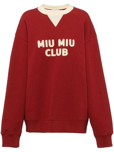 miu miu league sweatshirt|miu shirts and sweatshirts.